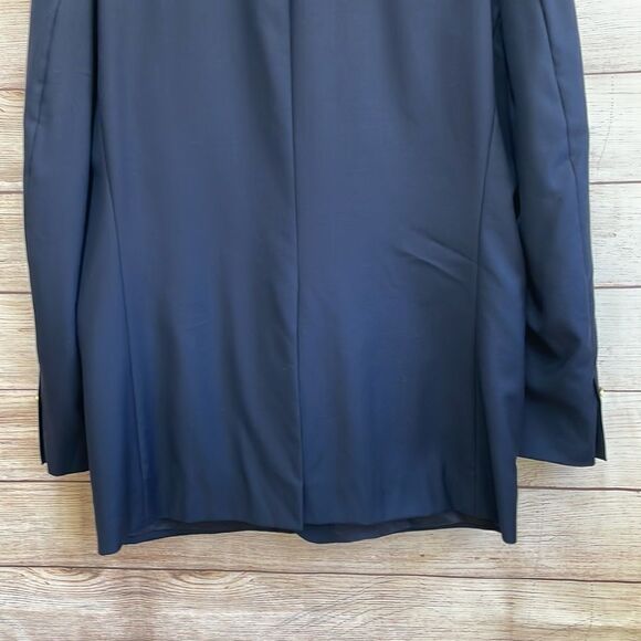 LAUREN RALPH LAUREN 100% WOOL BLAZER IN NAVY BLUE - Picture 8 of 11